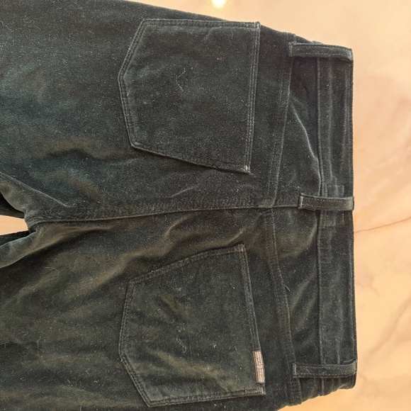 HUDSON Barbara High Waisted Skinny Ankle Jean Green Velvet Size 26 - Picture 3 of 7